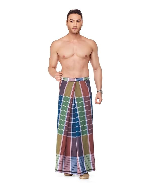 2.20Mt NANDU FANCY STITCHED LUNGI